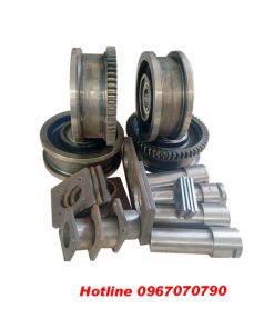 Bánh xe cầu trục D500 D630 D710 D800 KGcranes Hàn Quốc